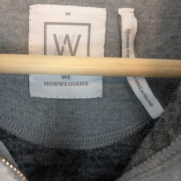 We Norwegians  Mens 100% Merino Wool 1/4 quarter zip sweater - Picture 9 of 10